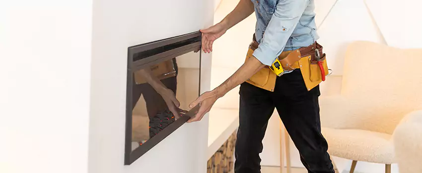 Metal Fireplace Installation in Carmel, Indiana