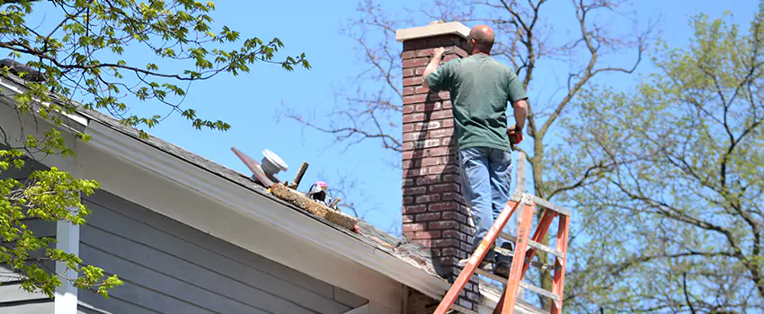 Vinyl and PVC Chimney Flashing Installation in Carmel, IN
