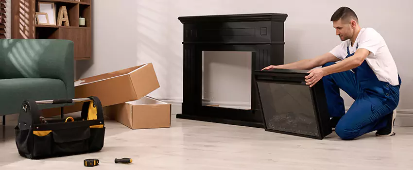 Old Rusted Metal Fireplace Repair And Replacement in Carmel, IN